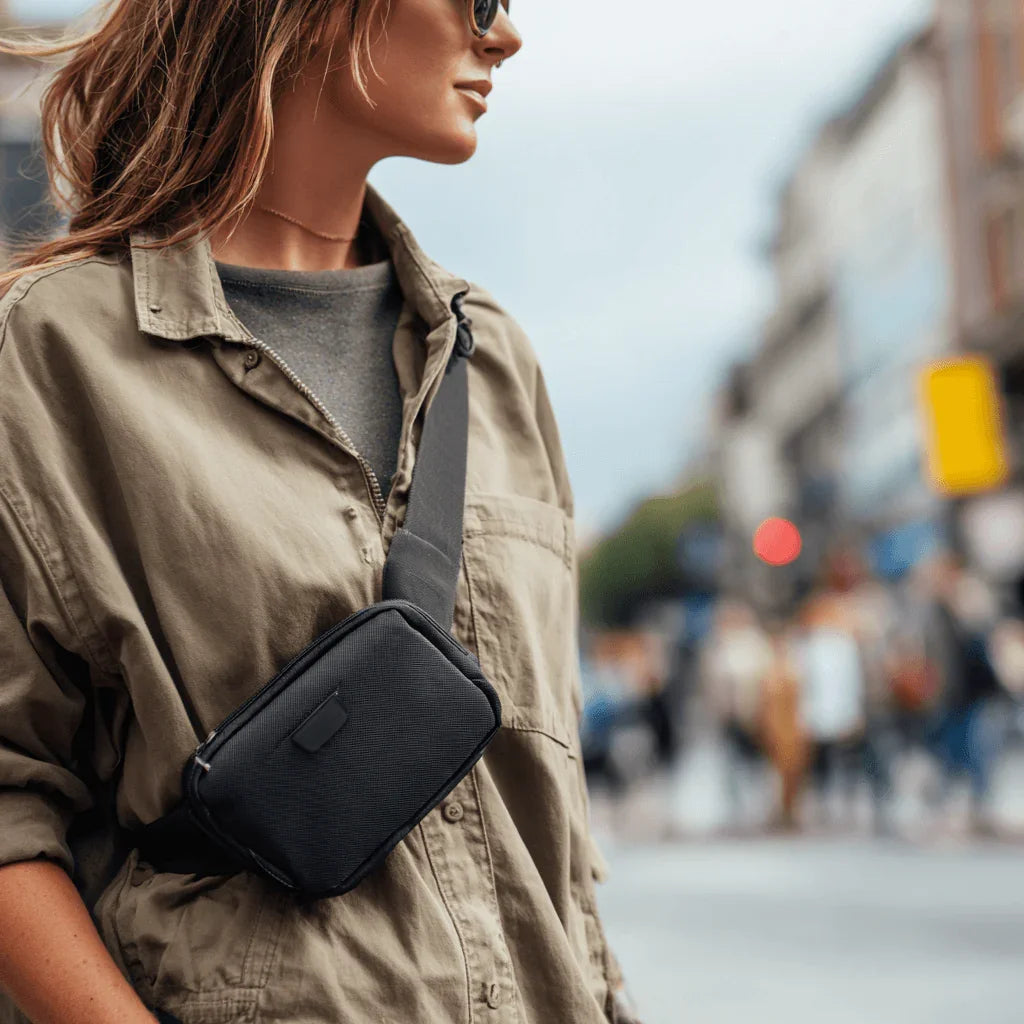 1L Black Crossbody Bag - Les Deux Fragrances