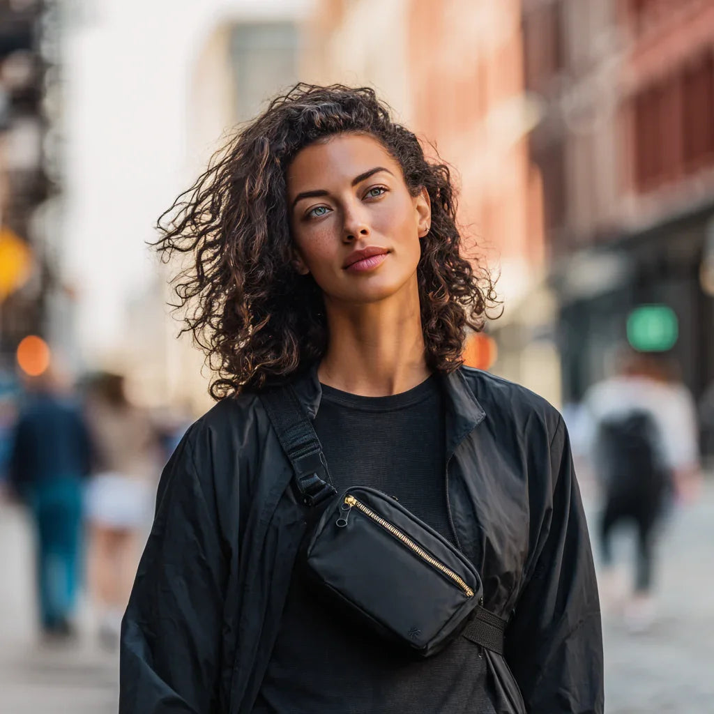 1L Black Crossbody Bag - Les Deux Fragrances